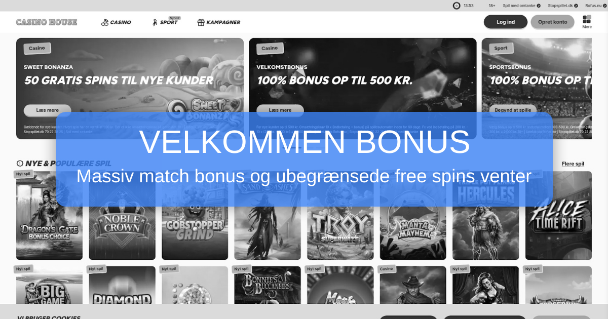 Casino House til danske spillere
